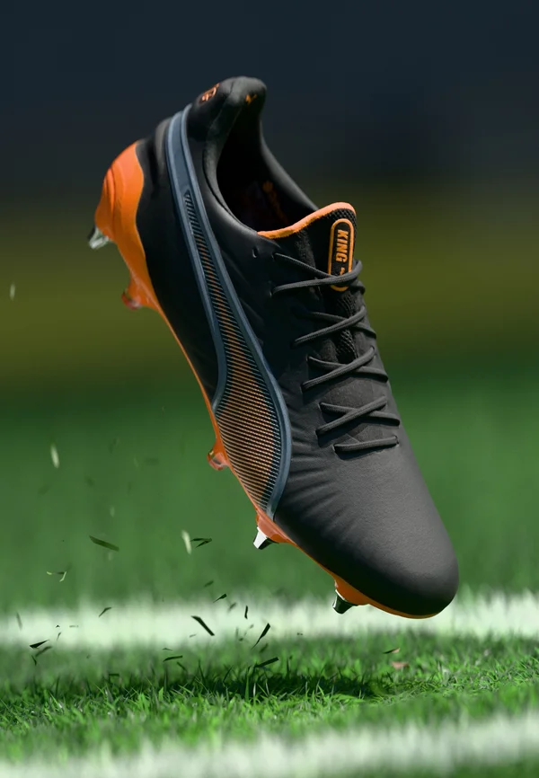 KING ULTIMATE MXSG - Fußballschuhe für weichen Untergrund - black/heat fire/silver-coloured