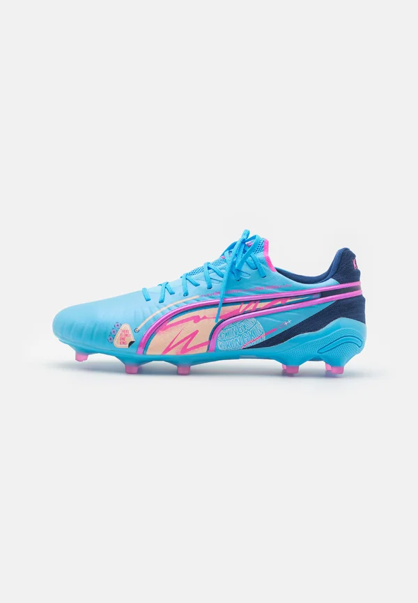 KING ULTIMATE VOL. UP FG/AG - Fußballschuh Nocken - luminous blue/poison pink/blazing blue