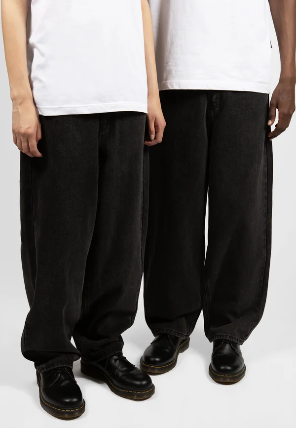 KINGDOM CURVE CASPER PANT UNISEX - Jeans Relaxed Fit - faded black