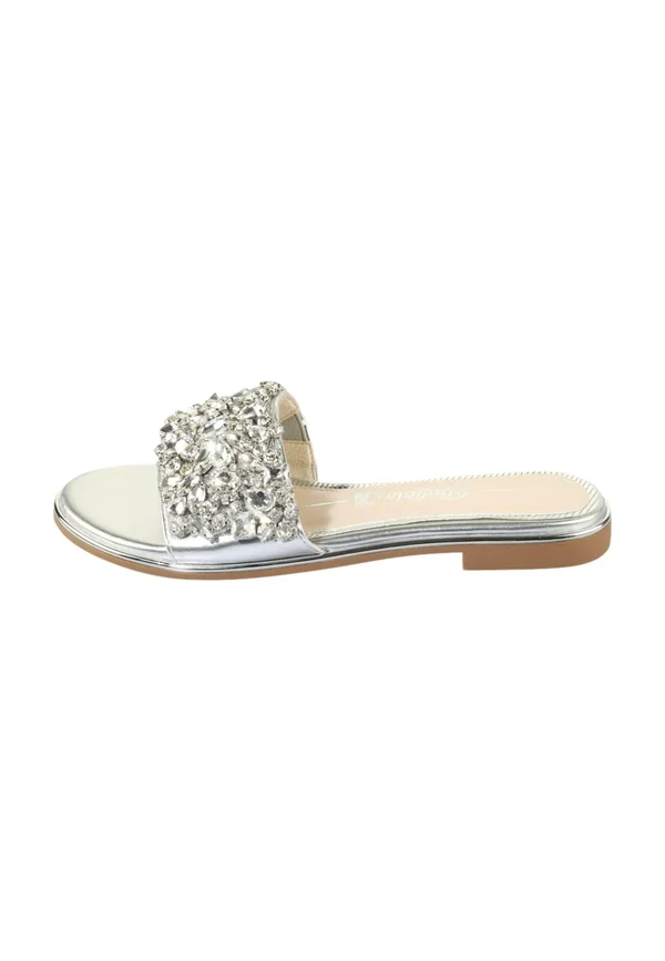 KIRA  - Pantolette flach - silver