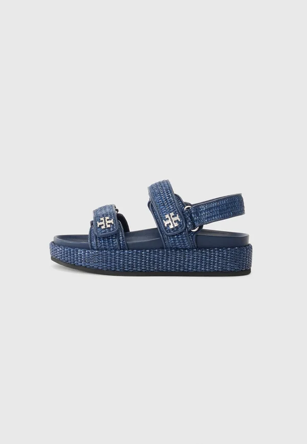 KIRA - Plateausandalette - navy