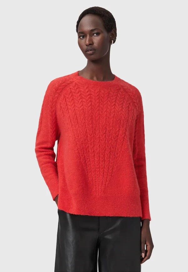 KIT CREW NECK - Strickpullover - crimson red