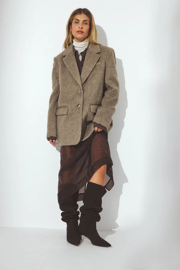 KITTEN  - Overknees - dk brown