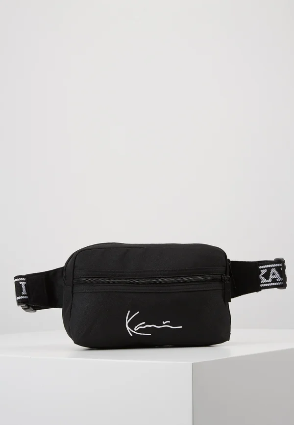 KK SIGNATURE TAPE HIP BAG - Gürteltasche - black/white