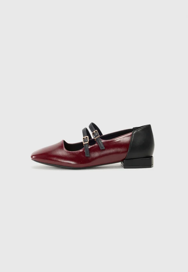 Klassischer Ballerina - burgundy black