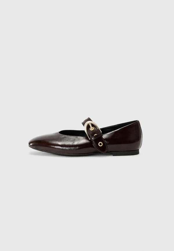 Klassischer Ballerina - mocca/gold-coloured