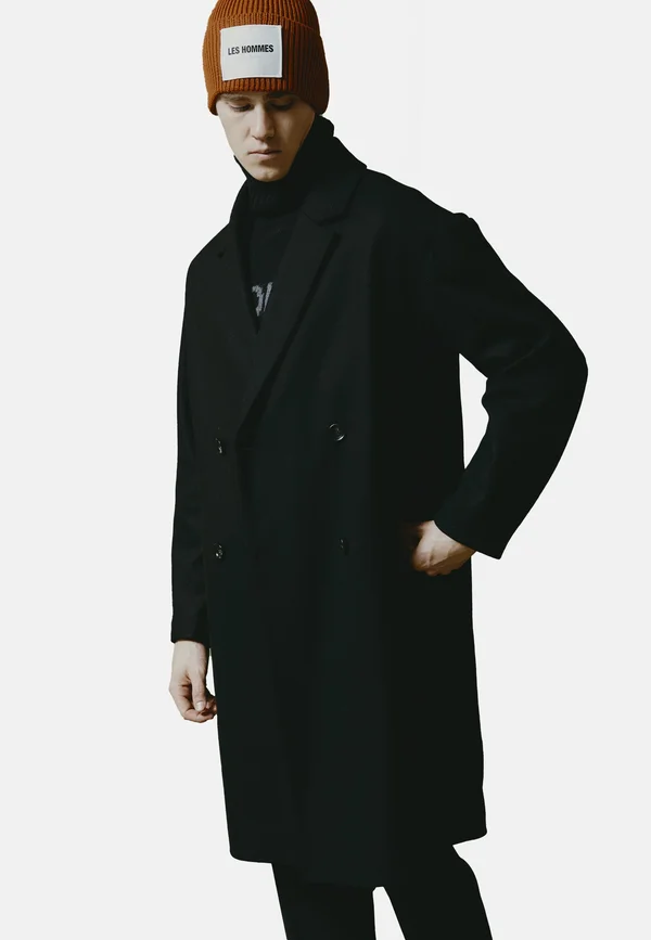 Klassischer Mantel - black