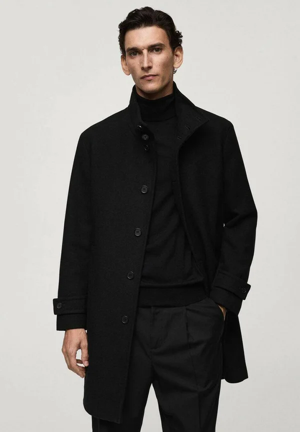 Klassischer Mantel - black