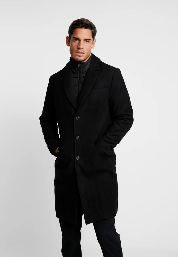 Klassischer Mantel - black