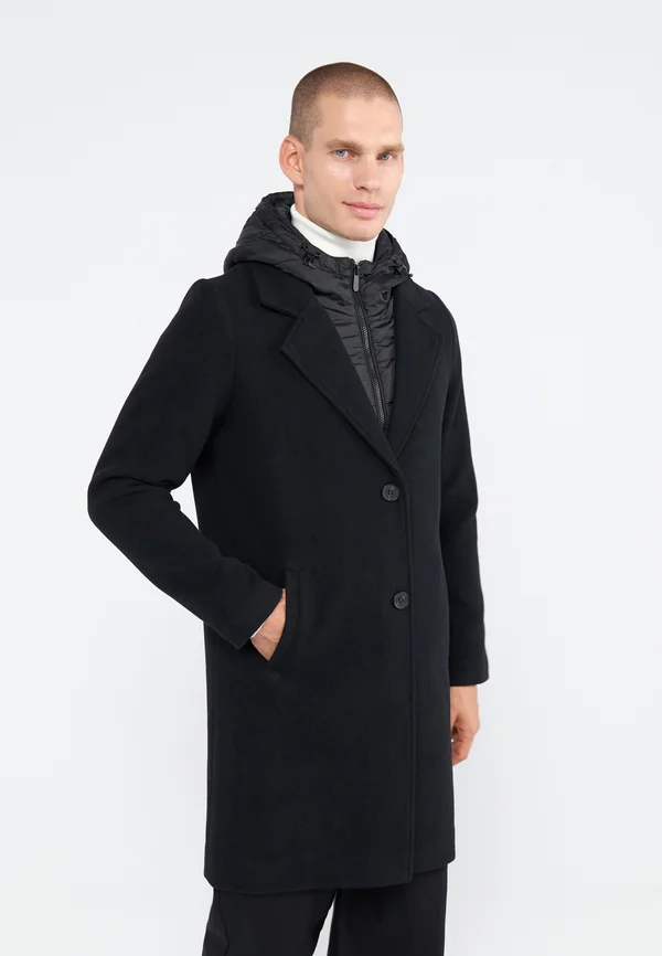 Klassischer Mantel - black