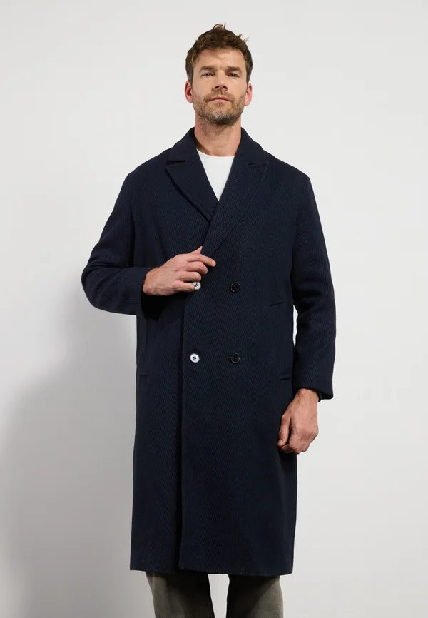 Klassischer Mantel - dark blue