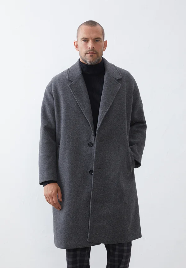 Klassischer Mantel - dark grey