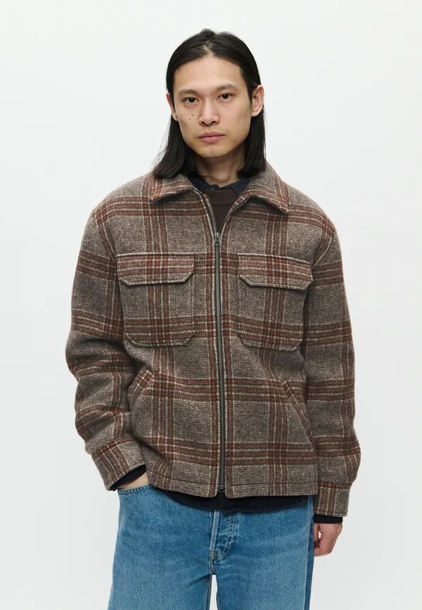 Klassischer Mantel - mahogany