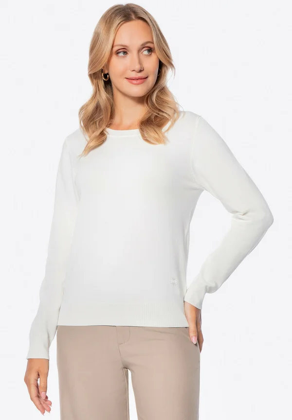 KLASSISCHER - Strickpullover - cream