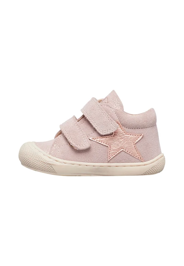 Klettschuh - beige-puderrosa