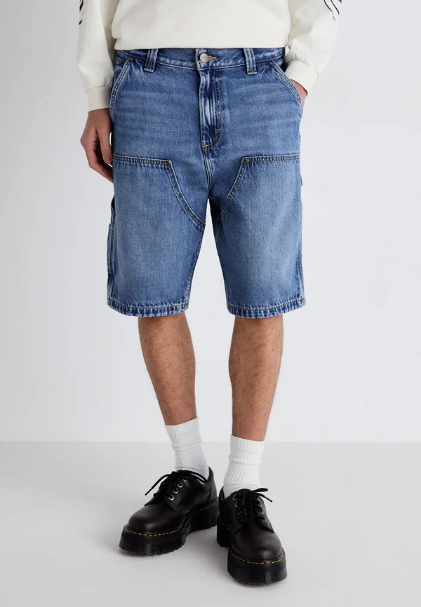 KNEE CARPENTER SHORT - Jeans Shorts - raven