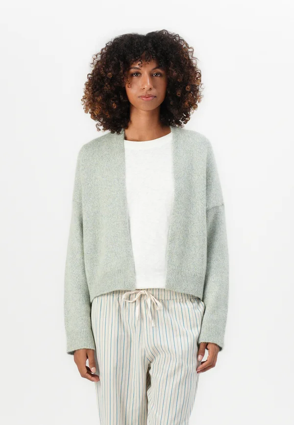 KNIT CARDIGANS LONGSLEEVE - Strickjacke - light grey