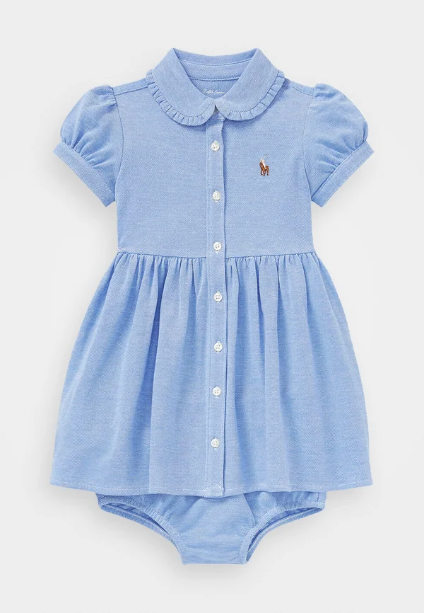 KNIT MESH OXFORD DRESS & BLOOMER - Freizeitkleid - harbor island blue