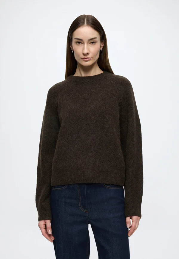 KNIT PULLOVERS LONGSLEEVE - Strickpullover - black espresso