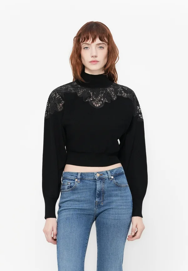 KNITTED SWEATER - Strickpullover - nero