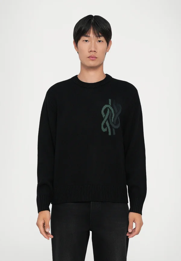 KNOT - Strickpullover - black
