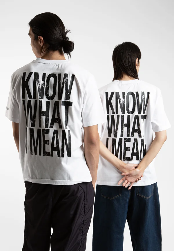 KNOW WHAT I MEAN UNISEX - T-Shirt print - white