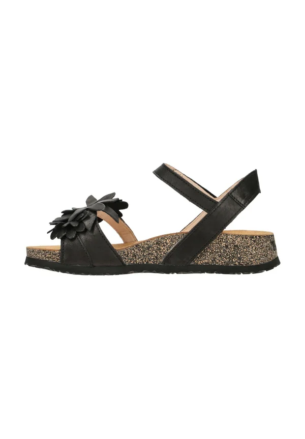 KOAK RIEMCHEN  - Keilsandalette - black