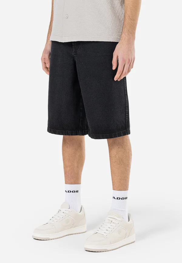 KOLAR JORTS - Jeans Shorts - washed black