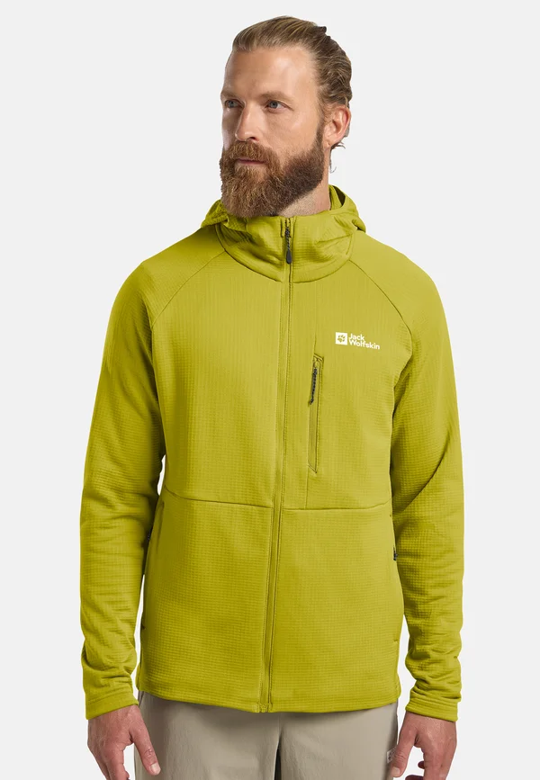 KOLBENBERG HOODED - Fleecejacke - chartreuse