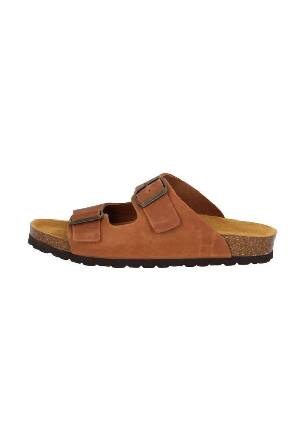 KORFU - Pantolette flach - braun
