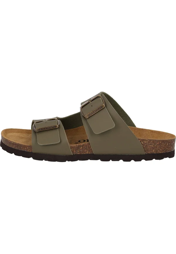 KORMOS - Pantolette flach - khaki