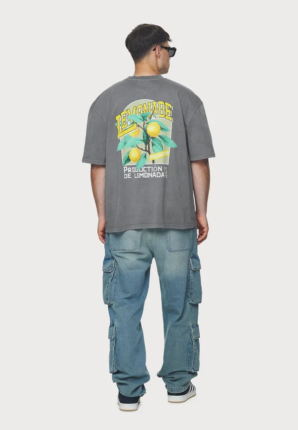 KORT TEE - T-Shirt print - vintage grey