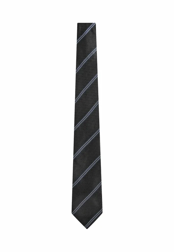 Krawatte - blue textured stripe