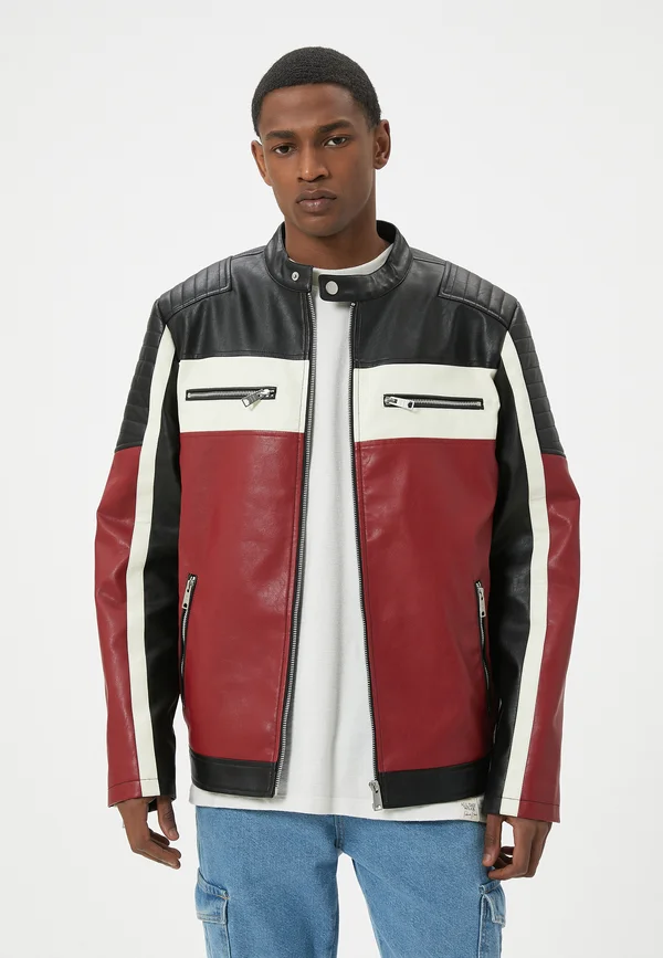 Kunstlederjacke - black