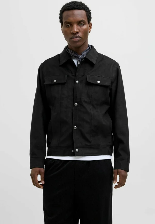Kunstlederjacke - black