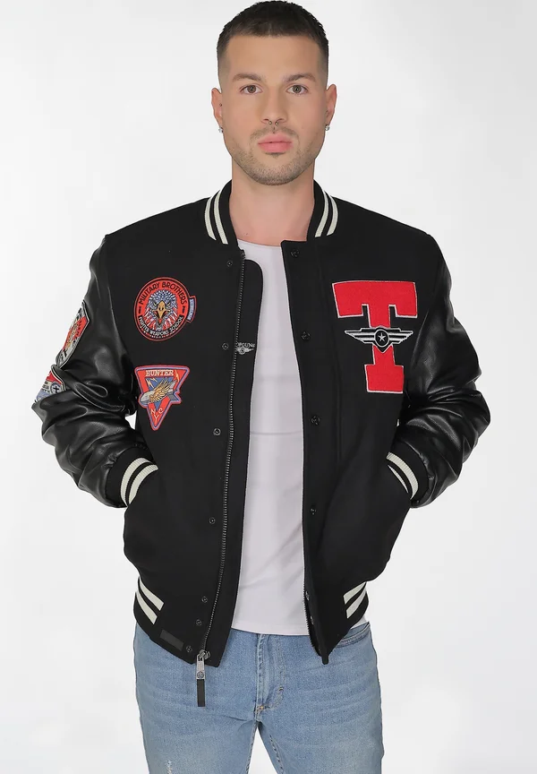 Kunstlederjacke - black