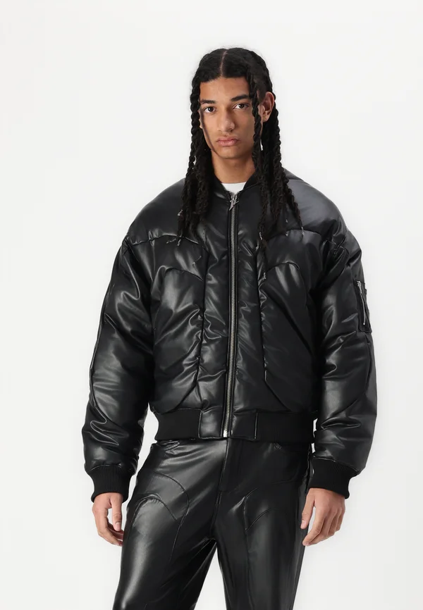Kunstlederjacke - black