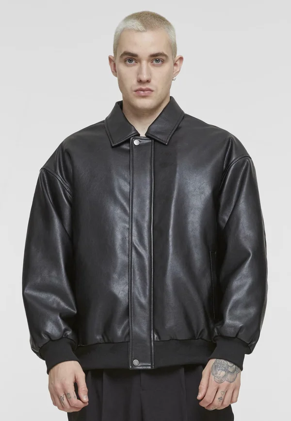 Kunstlederjacke - black