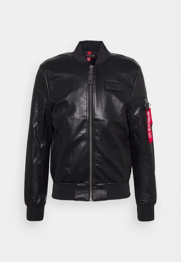 Kunstlederjacke - black