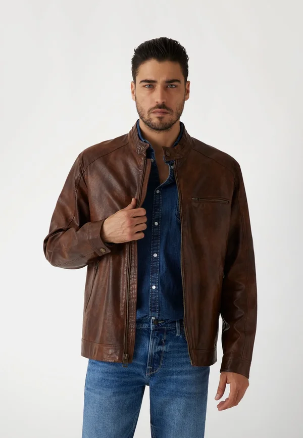 Kunstlederjacke - braun