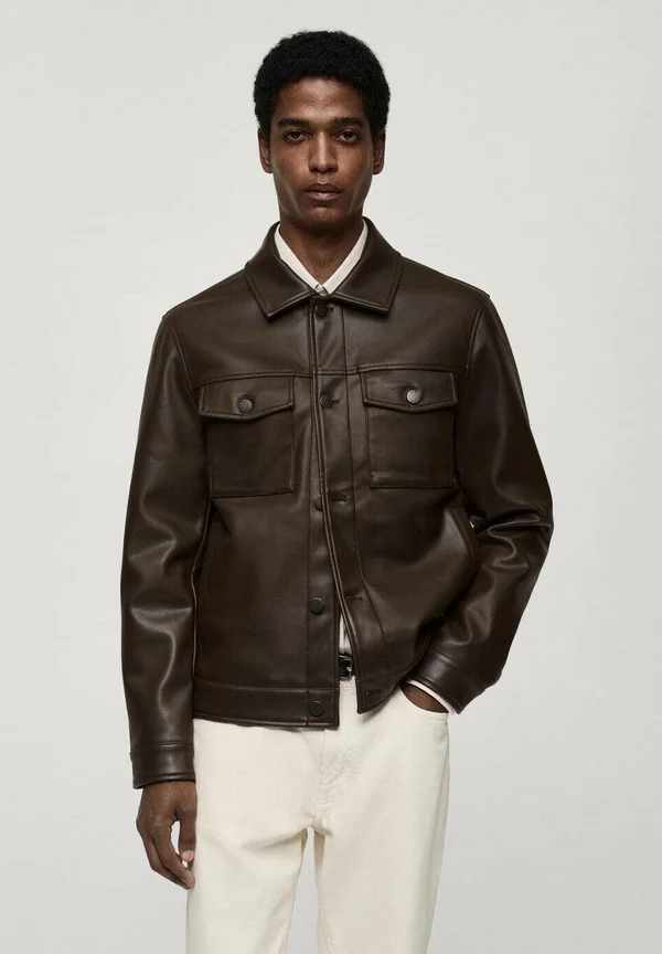 Kunstlederjacke - brown