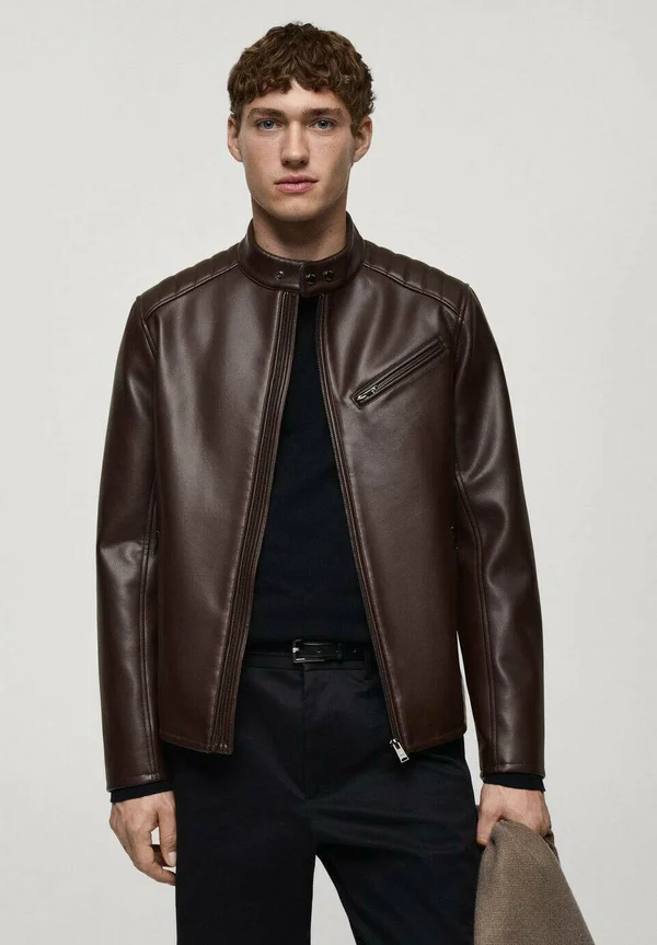 Kunstlederjacke - brown