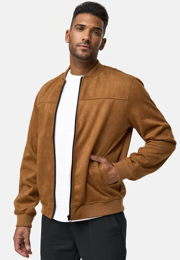 Kunstlederjacke - camel
