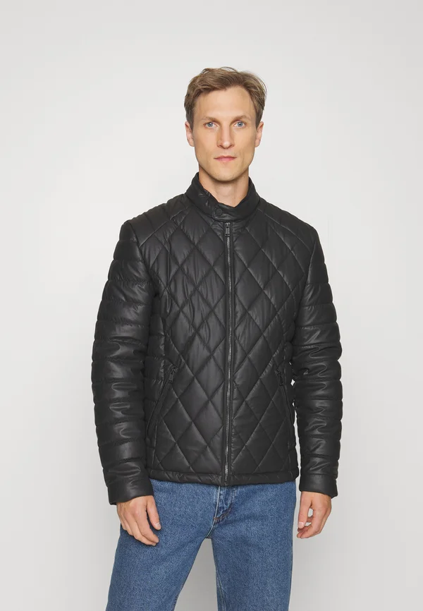 Kunstlederjacke - jet black