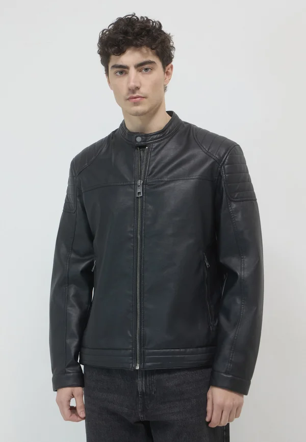 Kunstlederjacke - nero