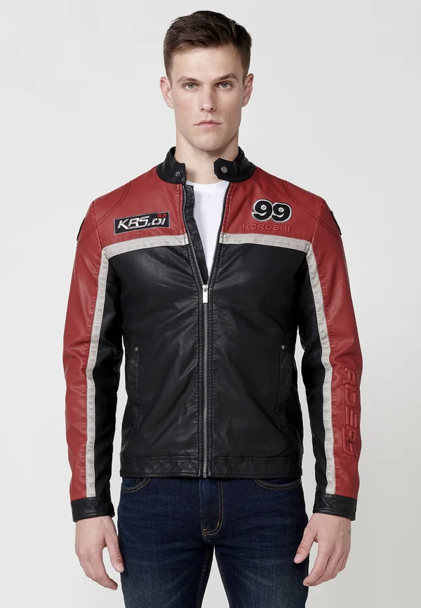 Kunstlederjacke - rojo   red