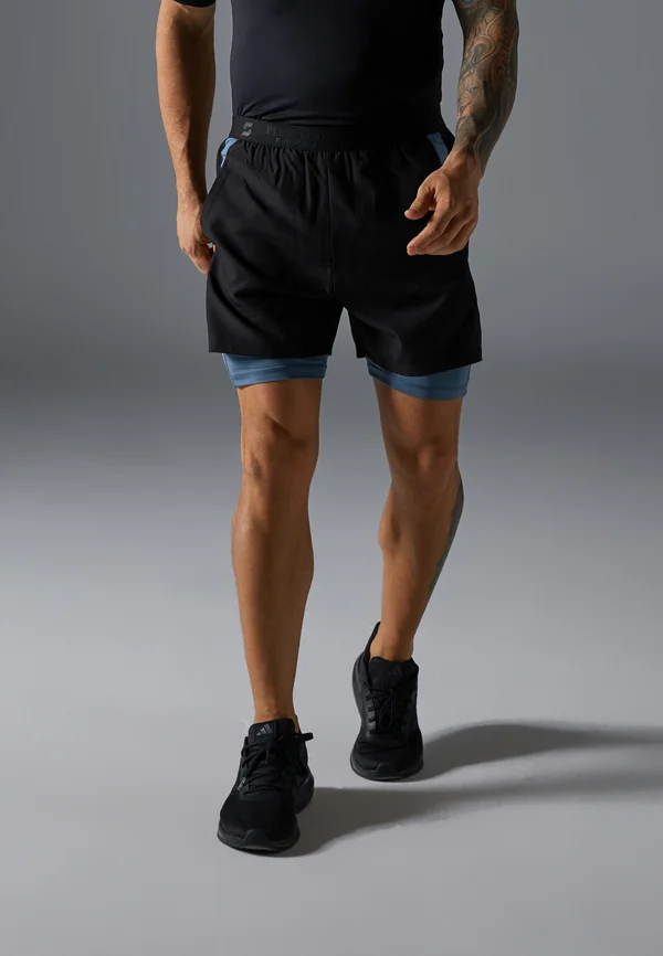 Kurze Sporthose - black/blue