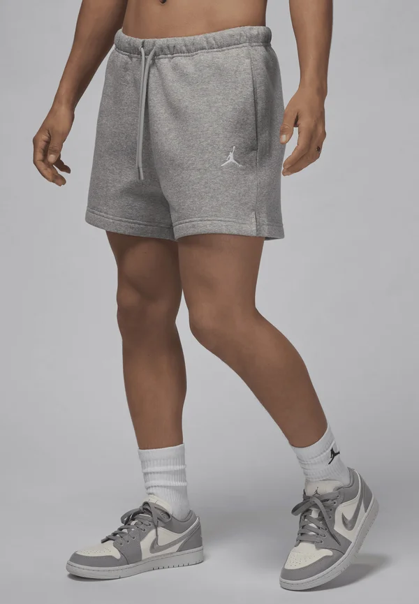 Kurze Sporthose - dk grey heather white