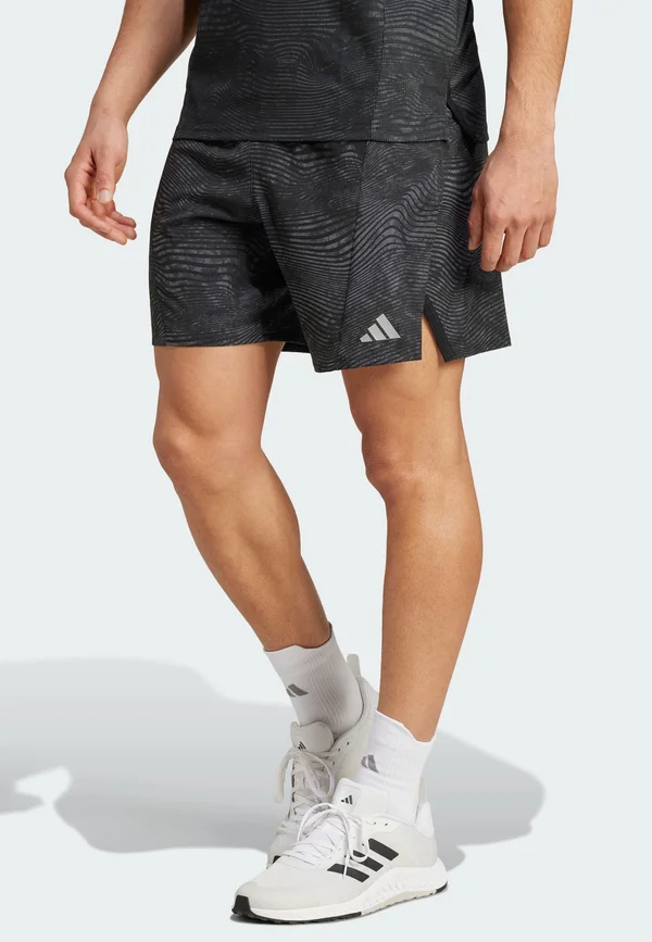 Kurze Sporthose - grey six   black