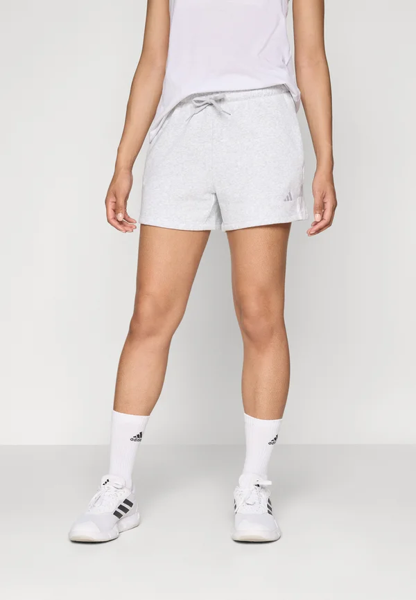 Kurze Sporthose - light grey heather/white